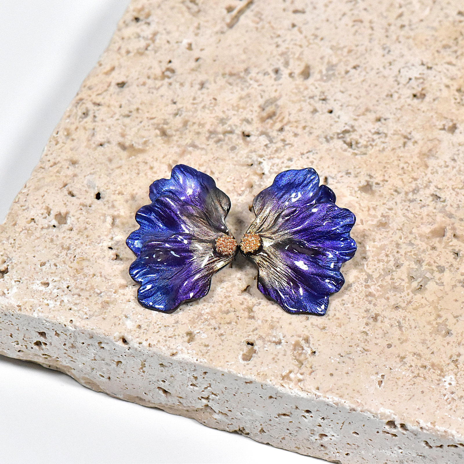 Cercei Ilona – Violet/Albastru