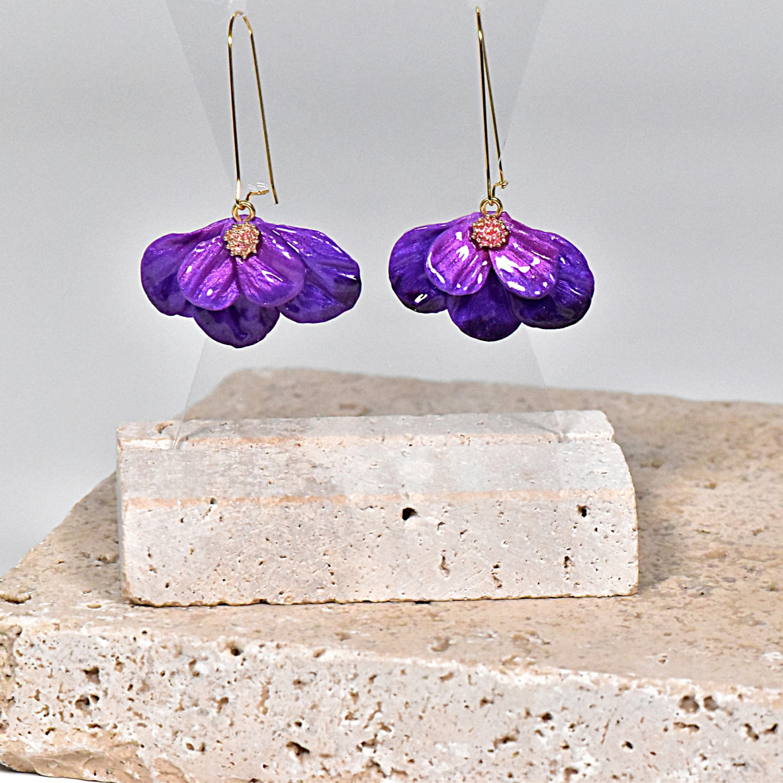 Cercei Milena – Violet/Auriu