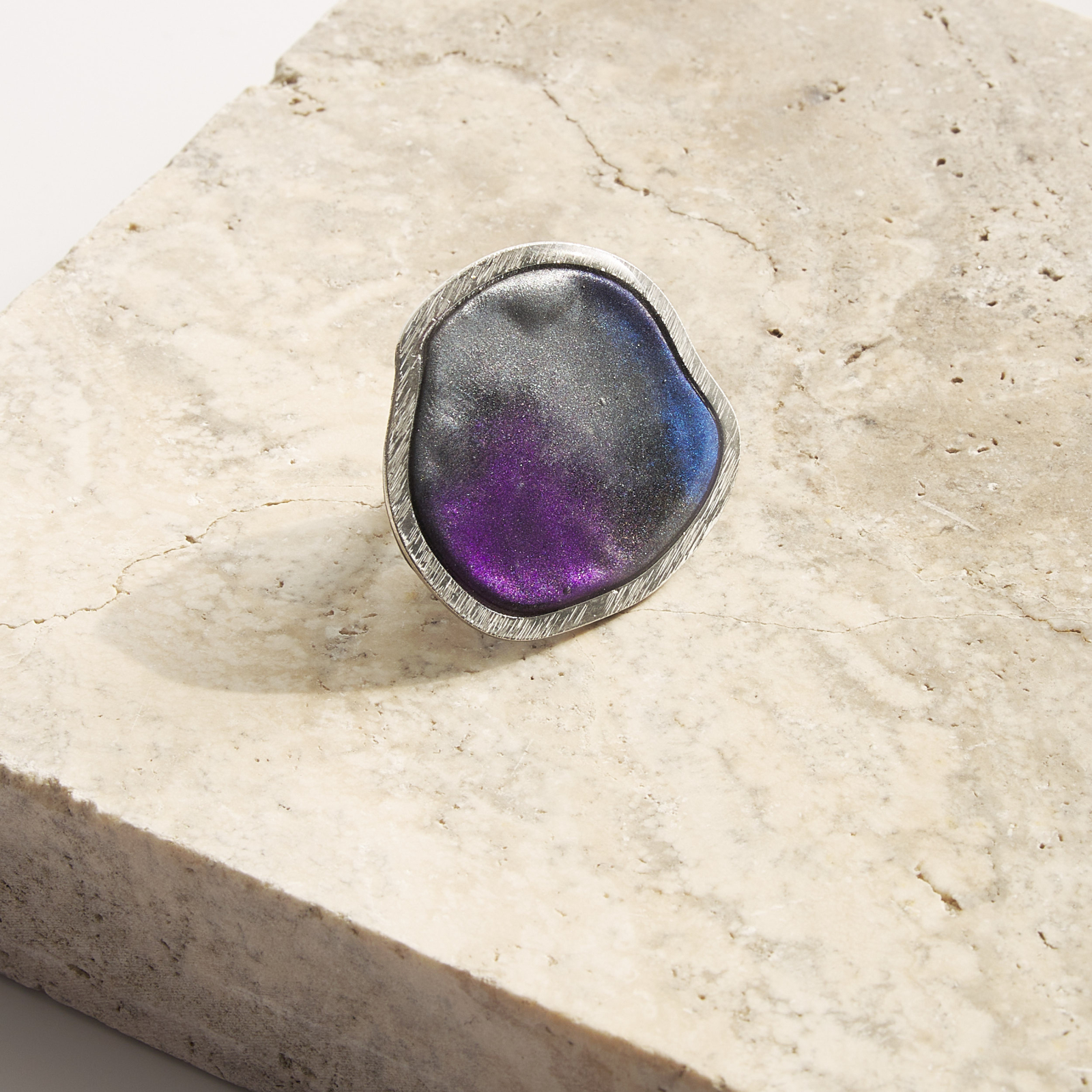 Inel Arya – Violet/Argintiu