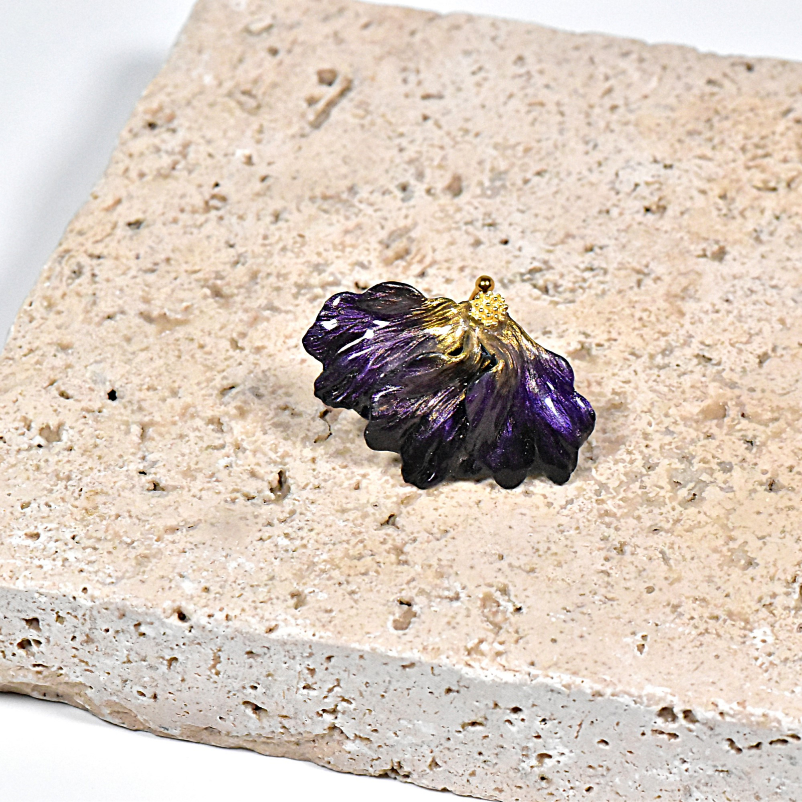 Inel Ilona – Negru/Violet/Auriu