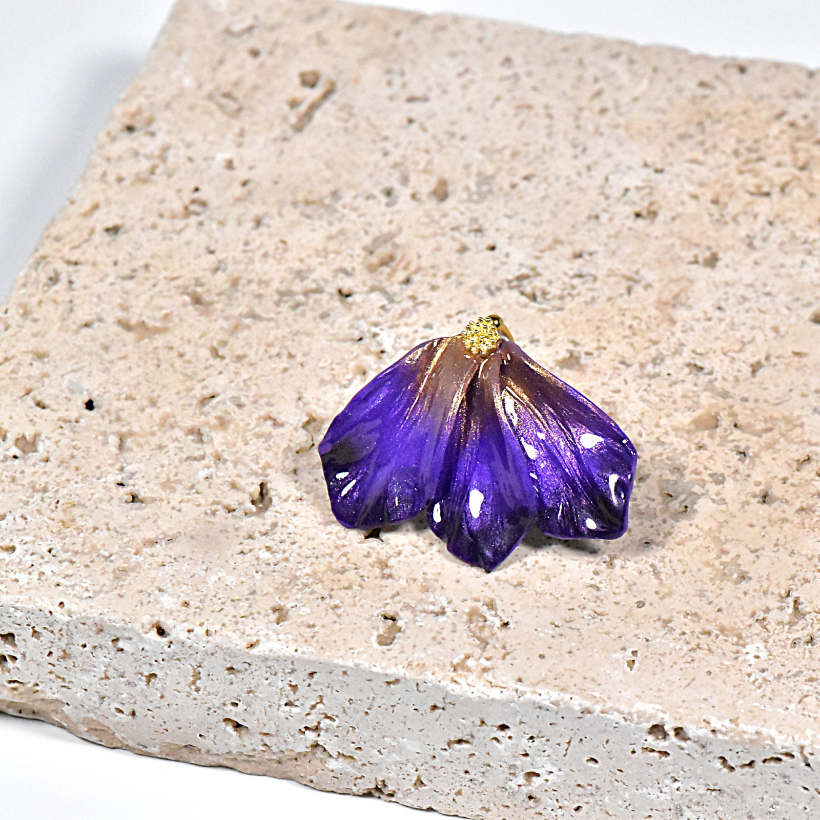 Inel Mary – Auriu/Violet