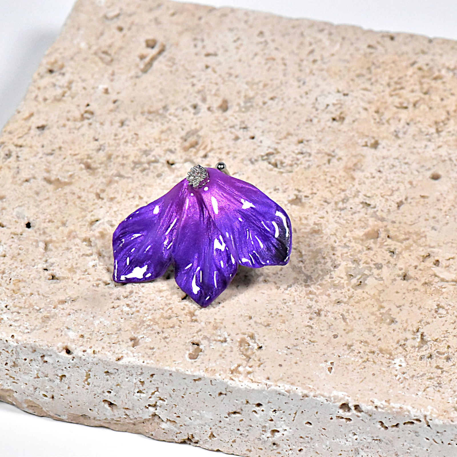 Inel Mary – Violet/Argintiu (C1106)