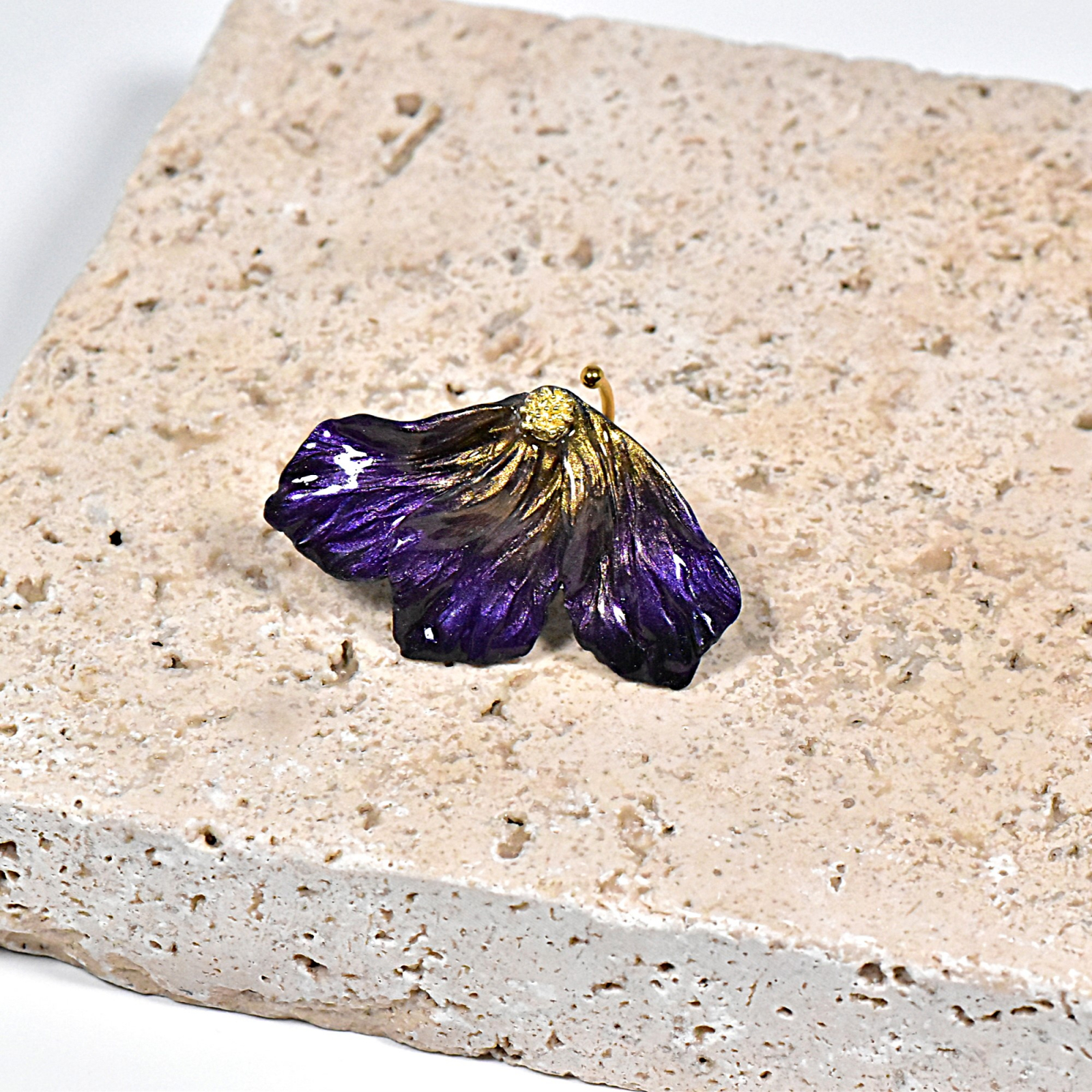 Inel Mary – Violet/Auriu